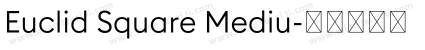 Euclid Square Mediu字体转换